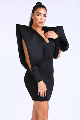 Super Shoulder Super Techno Dress
