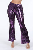 Sequined Flare Pants