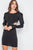 Cut-out Flounce Sleeve Trim Mini Dress