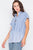 Washed Pinstripe Button Down Top