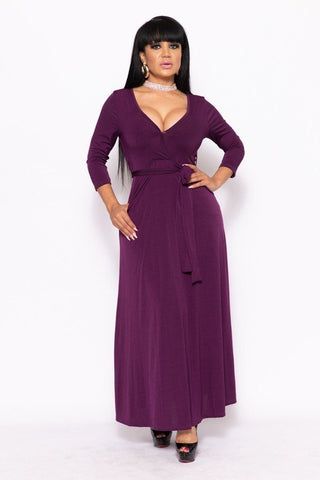 Elegant Maxi Dress With A Waist Tie