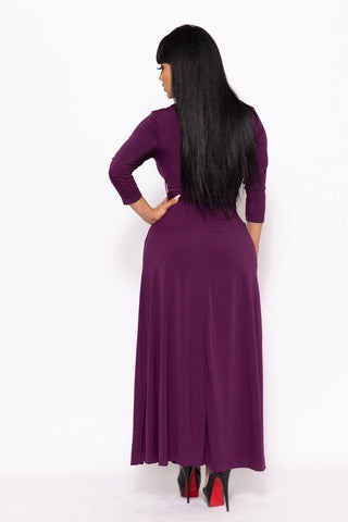 Elegant Maxi Dress With A Waist Tie