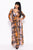 Elegant Maxi Dress With A Waist Tie