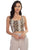 Sleeveless Animal Print Cropped Top