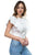 Embroidered Ruffle Sleeve Top