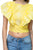 Embroidered Ruffle Sleeve Top