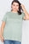 Plus Size Cut Out Back Bow Short Sleeve Top