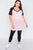 Plus Size Washed Round Hem Shirt Dress