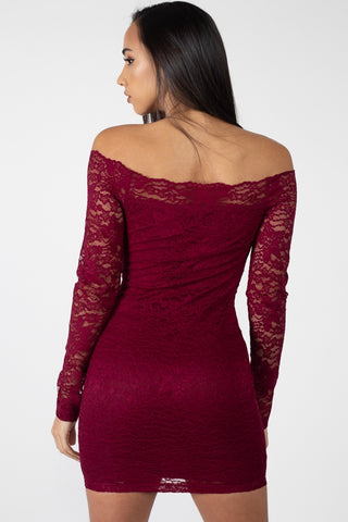Lace, Full Length, High Waisted Pants In A Bodycon Fit