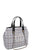 Chic Rough Fabric Woven Satchel With Linked Chain