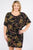 Plus Size Multi Color Print Short Sleeve Dress