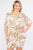 Plus Size Multi Color Print Short Sleeve Dress