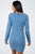 Square Neck Denim Dress