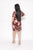 Floral Print, Velvet, Short Dress