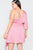 Plus Size  Silk One Shoulder Mini Dress