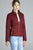 Quilted Padding Jacket With Suede Piping Details