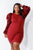 Faux Fur Power Shoulder Dress