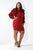 Faux Fur Power Shoulder Dress