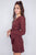 Plaid Checkered Grommet Raw Hem Mini Dress