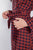 Plaid Checkered Grommet Raw Hem Mini Dress