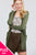 Long Sleeve Rib Banded Open Sweater Cardigan W/pockets