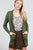 Long Sleeve Rib Banded Open Sweater Cardigan W/pockets
