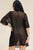 Short Sleeve Mesh Tunic Dress With Patch On The Front