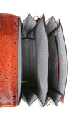 Modern Fashion Croco Pattern Satchel With Long Strap