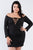 Plus Size Off The Shoulder Lace Up Ruched Mini Dress
