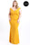 Techno Crepe Stretch Off The Shoulder Dress