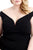Techno Crepe Stretch Off The Shoulder Dress