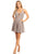 Solid Fit And Flare Dress With Back Zipper Closure, Cutouts, And Spaghetti Straps