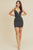 Open Back Plunging V-neck Bodycon Dress