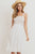 Striped Smocking Ruffled Hem Spaghetti Strap Dress