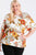 Strap Neckline W Elastic Waistband Floral Top