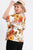 Strap Neckline W Elastic Waistband Floral Top