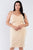 Plus Size V-neck Solid Cami Satin Mini Dress