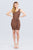Sleeveless Double Scoop Neck W/belt Rib Sweater Mini Dress