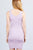 Sleeveless Double Scoop Neck W/belt Rib Sweater Mini Dress