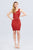 Sleeveless Double Scoop Neck W/belt Rib Sweater Mini Dress