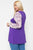 Floral Print, Contrasting Bubble Sleeves Tunic With A Round Neckline.