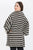 Striped, Cardigan With Kimono Style Sleeves