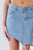 Asymmetrical Raw Cut Hem Mini Skirt