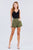 Side Pocket Rolled Up Paper Bag Cotton Short Pants