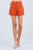 Side Pocket Rolled Up Paper Bag Cotton Short Pants