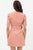 Pleather Dress With Belt Buckle Across Waist. Short Sleeve With V Neckline