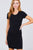 Short Sleeve Round Neck Knit Mini Dress