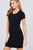 Short Sleeve Round Neck Knit Mini Dress