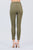 High Waisted Belted Pegged Stretch Pant