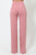High-waist Crepe Pants With Buttons